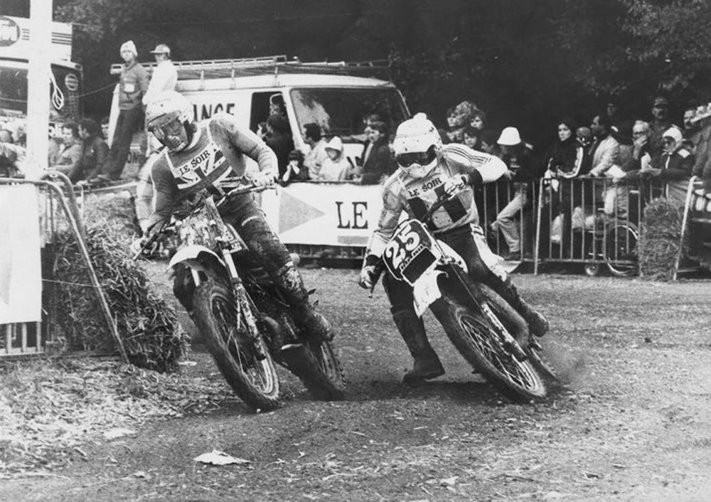 Perry Leask and Jackie-Vimond at Jamioulx Belgium 1981